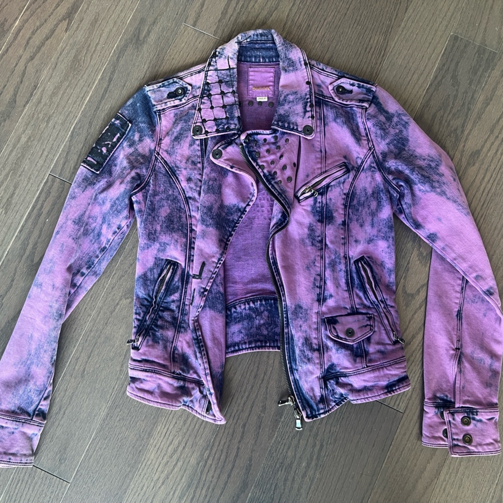 Diesel purple jean jacket